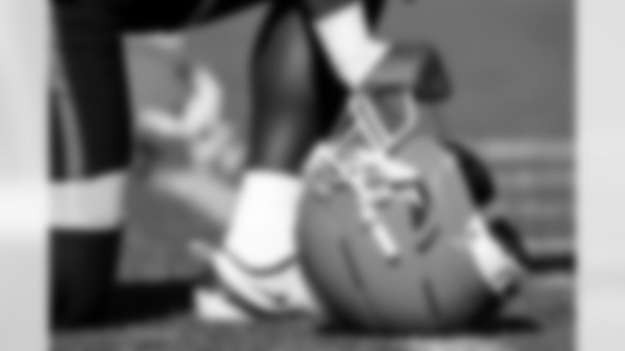 A helmet during practice at CrossCountry Mortgage Campus on October 9, 2025.