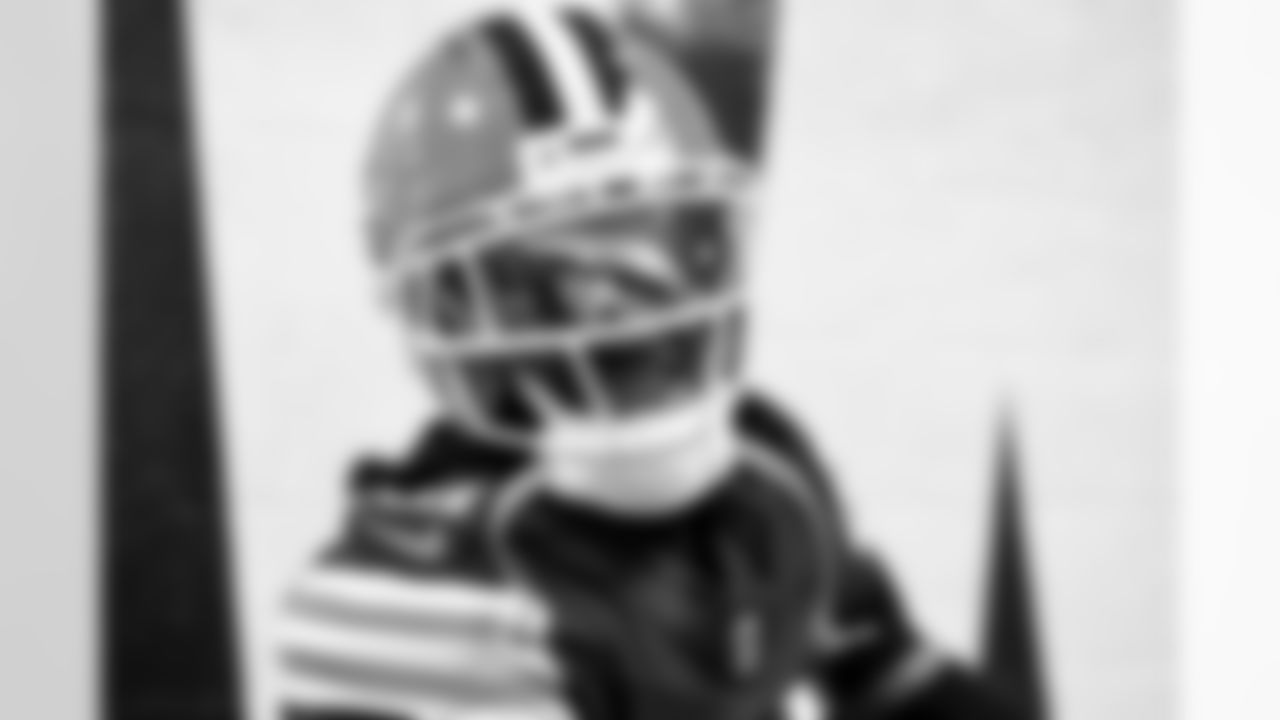 Safety Grant Delpit (9) before a NFL football game between the Baltimore Ravens and Cleveland Browns on November 16, 2025 at Huntington Bank Field.