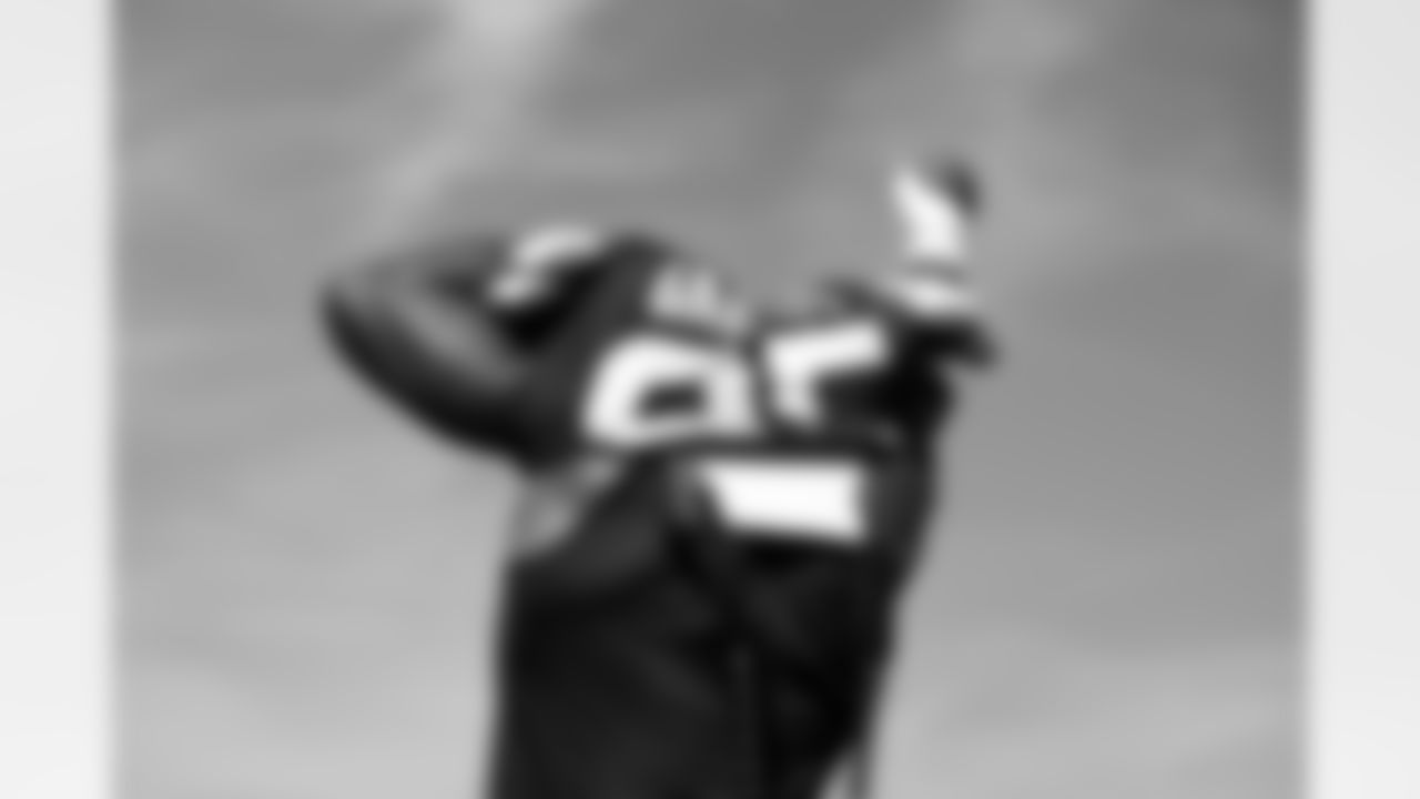 Defensive end Myles Garrett (95) during joint practices with the Philadelphia Eagles on Day 14 of Training Camp at the NovaCare Complex on August 14, 2025.