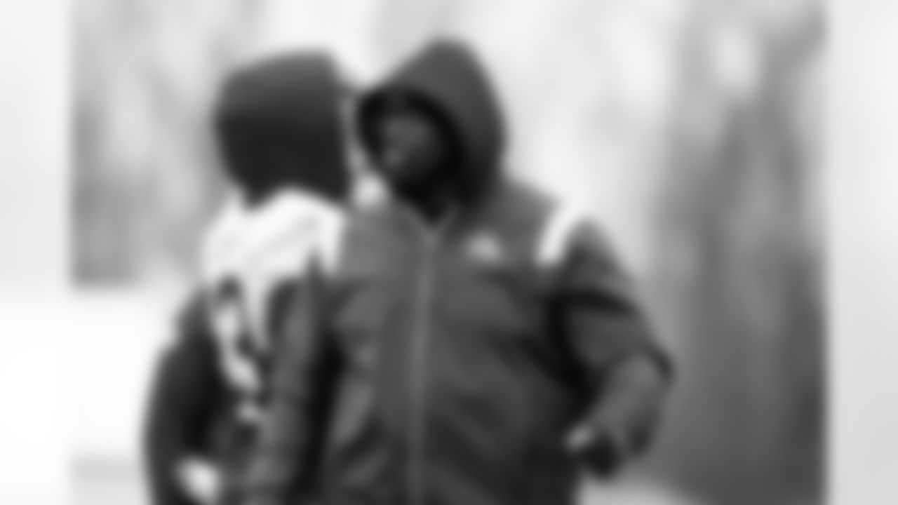 Defensive Line Coach Jacques Cesaire during practice at CrossCountry Mortgage Campus on November 26, 2025.