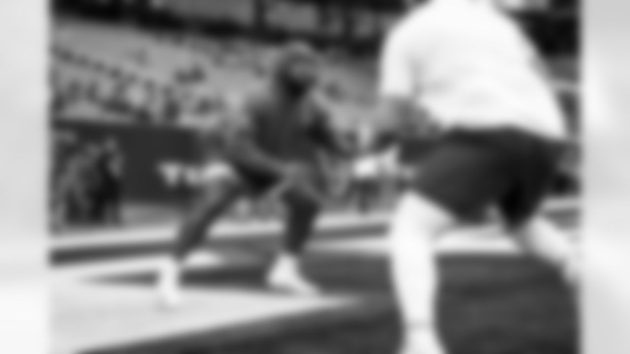 Offensive tackle James Hudson III (66) before a NFL Wild Card playoff football game between the Cleveland Browns and Houston Texans on January 13, 2024 at NRG Stadium.