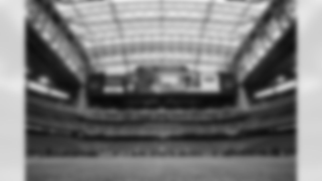 The stadium before a NFL Wild Card playoff football game between the Cleveland Browns and Houston Texans on January 13, 2024 at NRG Stadium.