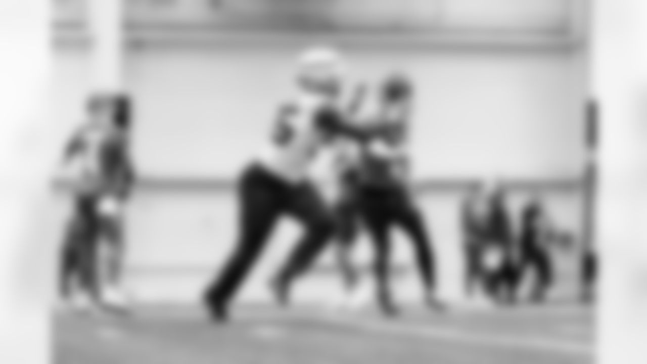 Running back Raheim Sanders (35) during practice at CrossCountry Mortgage Campus on December 10, 2025.