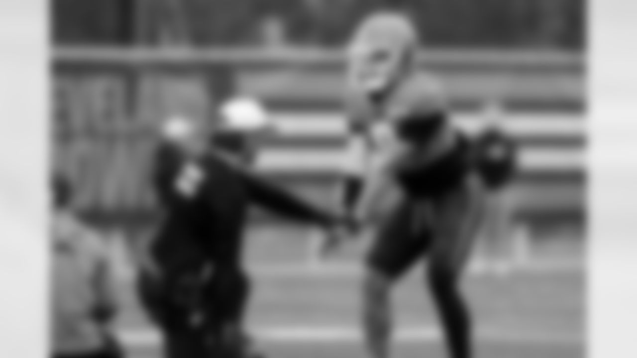 Quarterback Dillon Gabriel (8) during practice at CrossCountry Mortgage Campus on November 5, 2025.