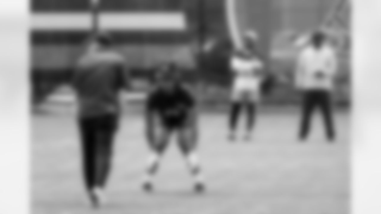 Cornerback Greg Newsome II (0) during a workout in Phase II of the offseason at CrossCountry Mortgage Campus on April 29, 2024.