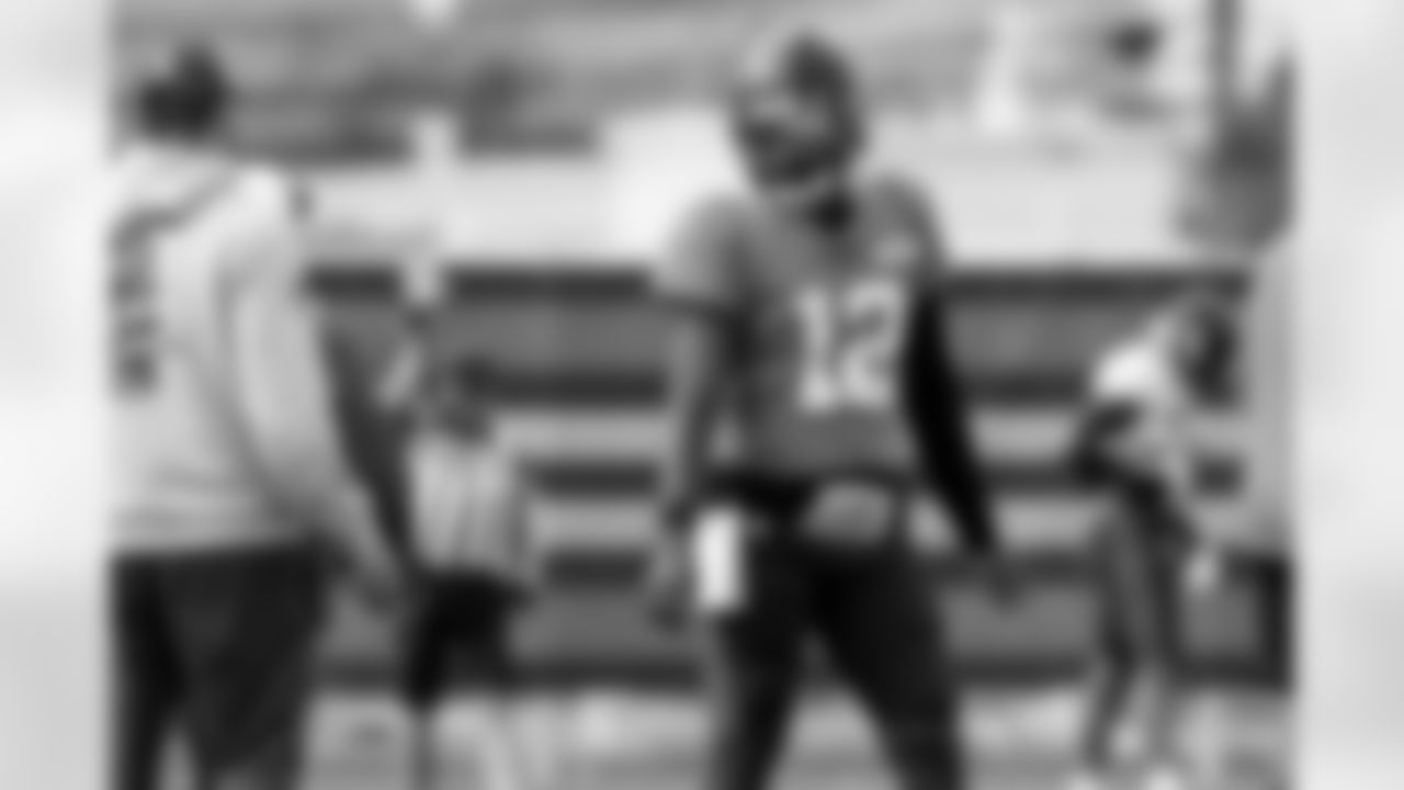 Quarterback Shedeur Sanders (12) during practice at CrossCountry Mortgage Campus on October 15, 2025.