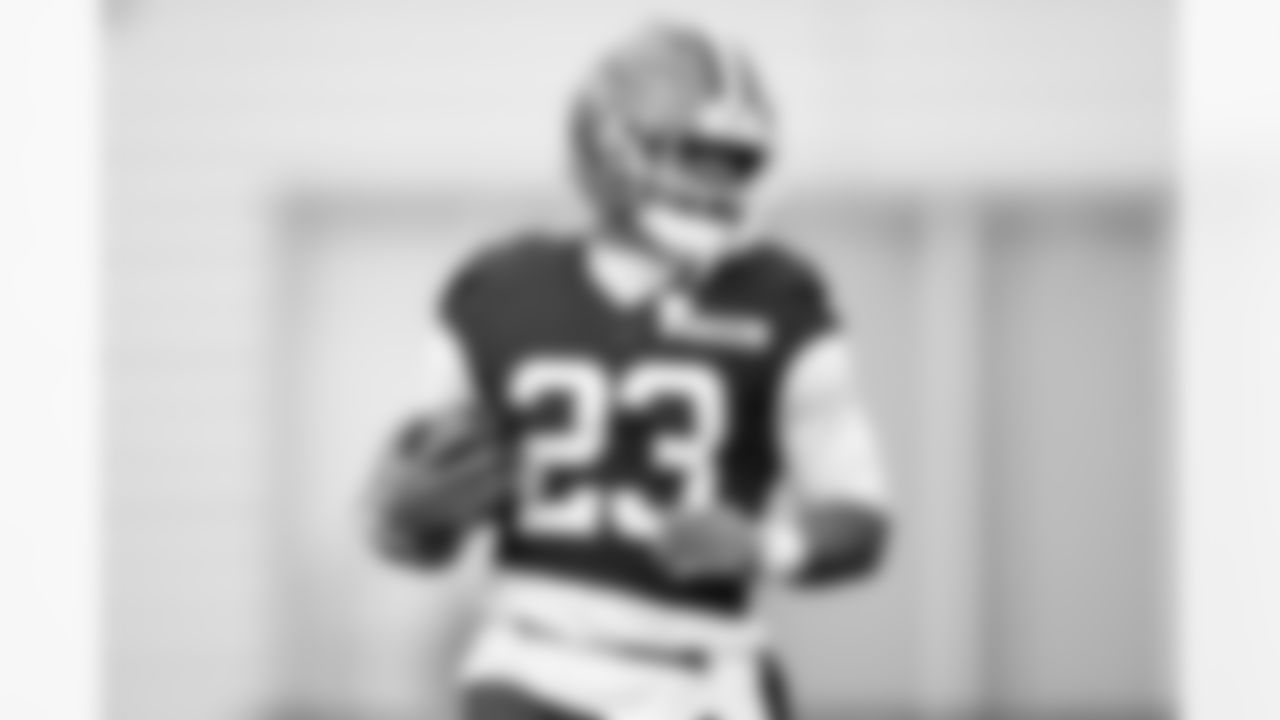 Running back Ahmani Marshall (23) during practice at CrossCountry Mortgage Campus on December 17, 2025.