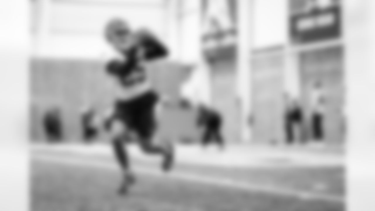 Wide receiver Jourdan Townsend (25) during a workout on the second day of Rookie Minicamp at CrossCountry Mortgage Campus on May 11, 2024.