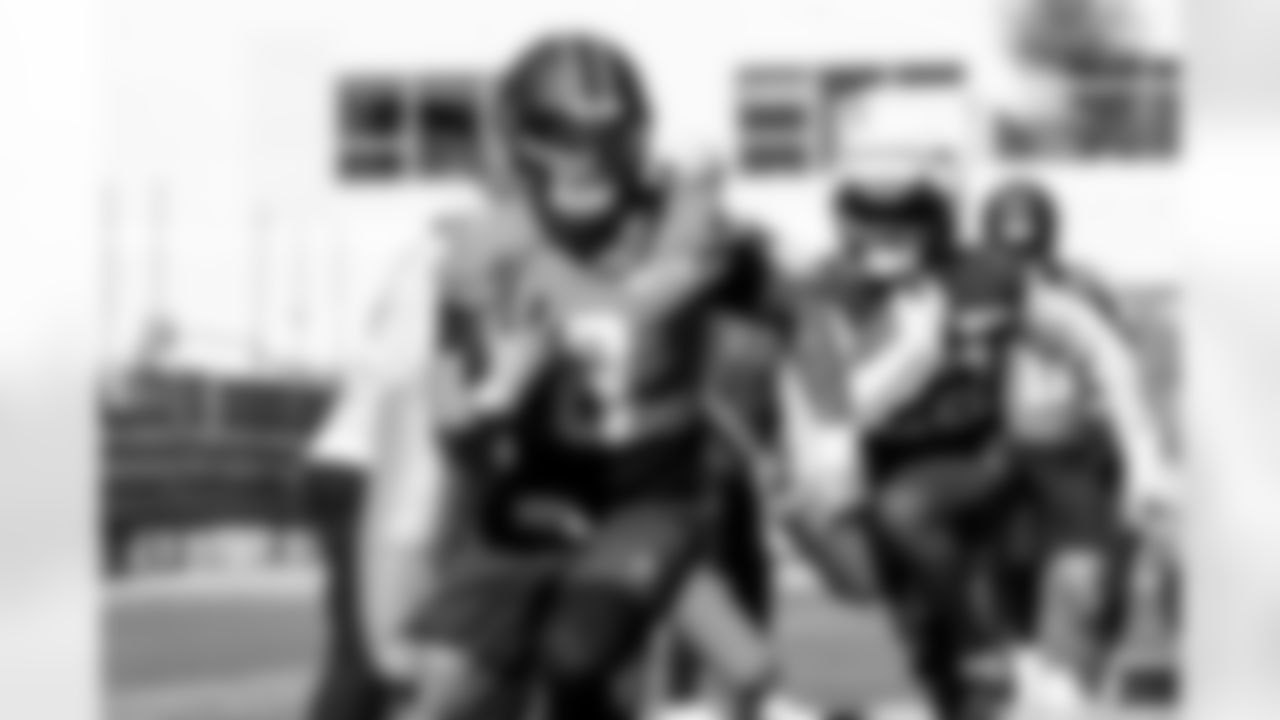 Quarterback Dillon Gabriel (8) during practice at CrossCountry Mortgage Campus on October 16, 2025.
