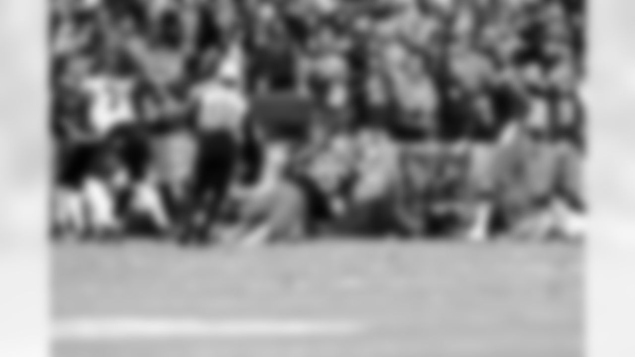 Defensive end Myles Garrett (95) during a NFL football game between the Baltimore Ravens and Cleveland Browns on November 16, 2025 at Huntington Bank Field.