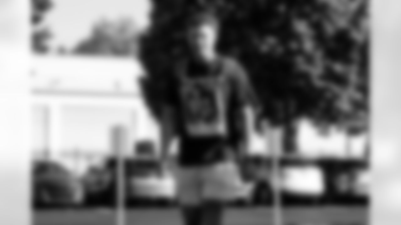 Punter Corey Bojorquez (13) reports for Training Camp at CrossCountry Mortgage Campus on July 22, 2025.