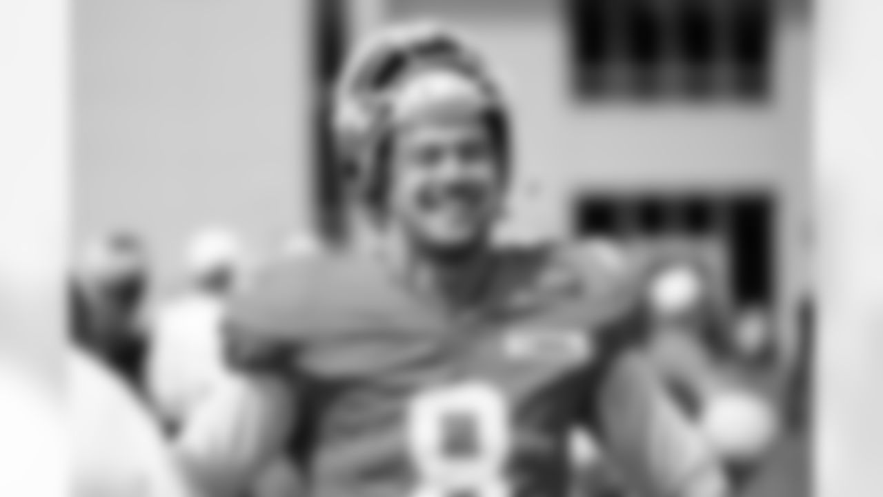 Quarterback Kenny Pickett (8) during Day 10 of Training Camp at CrossCountry Mortgage Campus on August 4, 2025.