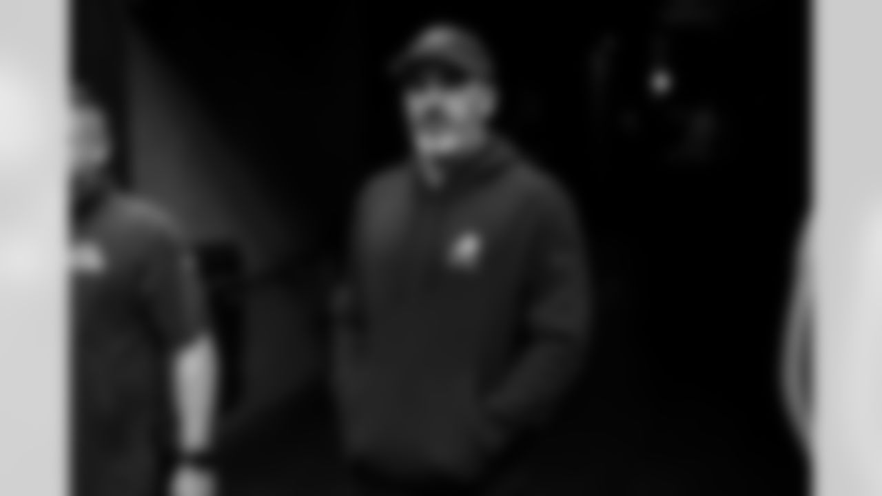 Head Coach Kevin Stefanski before a NFL Wild Card playoff football game between the Cleveland Browns and Houston Texans on January 13, 2024 at NRG Stadium.