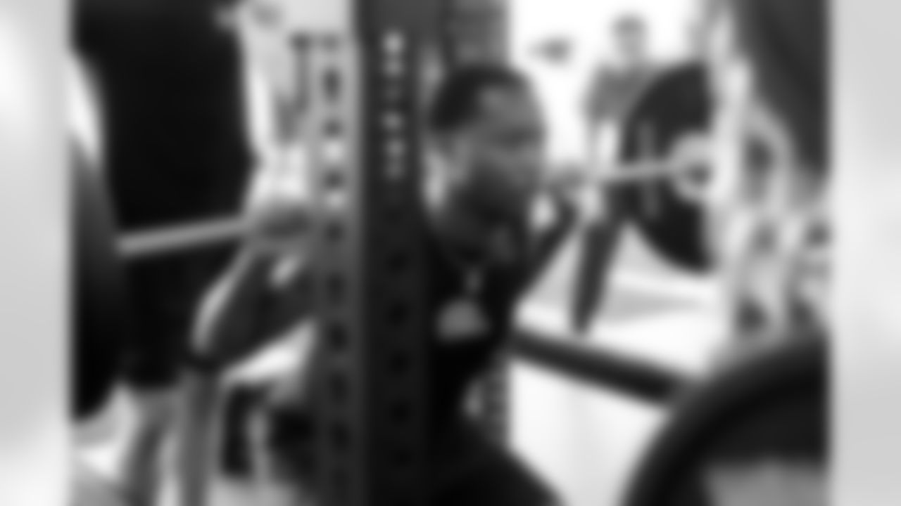 Wide receiver Jamari Thrash (80) during a workout in Phase I of the offseason at CrossCountry Mortgage Campus on April 29, 2025.