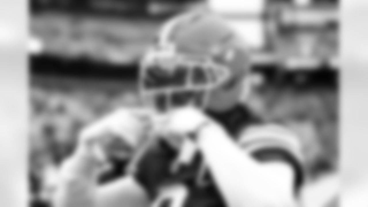 Safety Grant Delpit (9) before a NFL football game between the San Francisco 49ers and Cleveland Browns on November 30, 2025 at Huntington Bank Field.