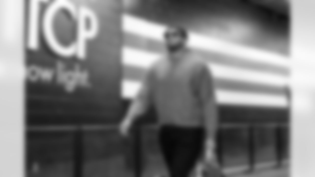 Defensive end Isaiah McGuire (57) before a NFL football game between the Pittsburgh Steelers and Cleveland Browns on December 28, 2025 at Huntington Bank Field.