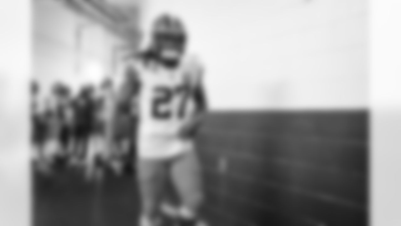 Running back Kareem Hunt (27) before a NFL Wild Card playoff football game between the Cleveland Browns and Houston Texans on January 13, 2024 at NRG Stadium.