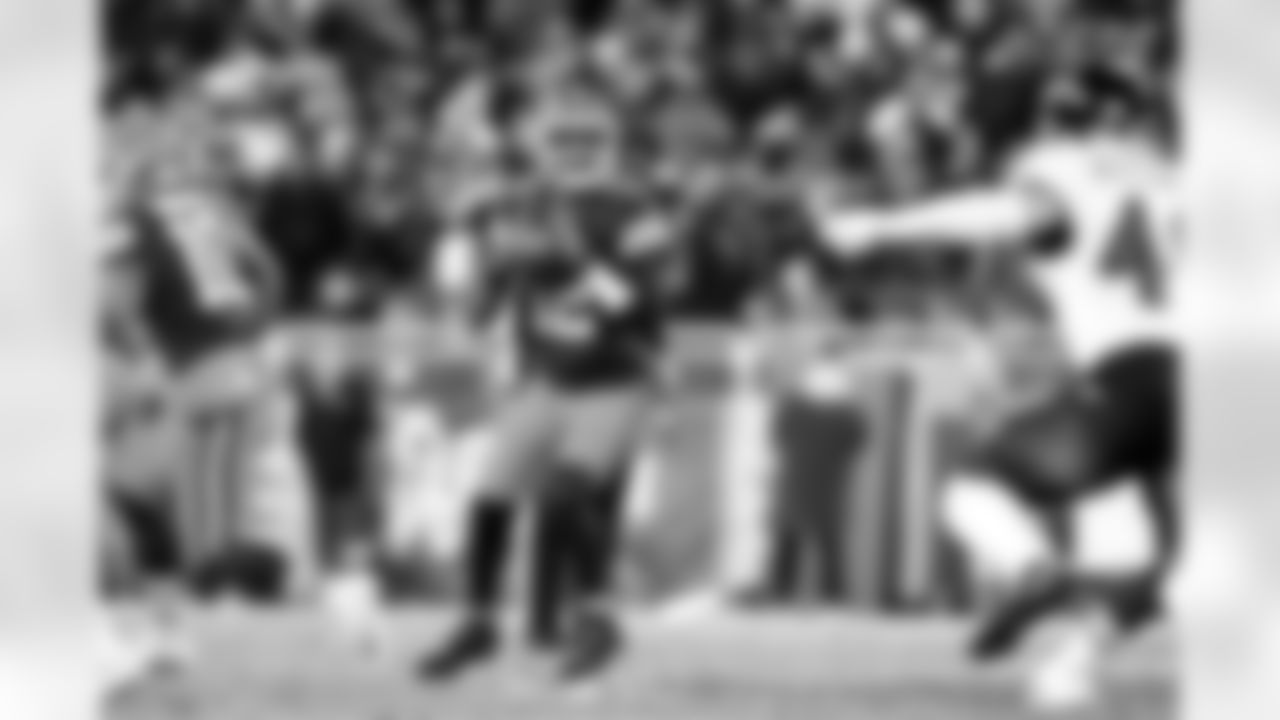 Quarterback Shedeur Sanders (12) during a NFL football game between the Baltimore Ravens and Cleveland Browns on November 16, 2025 at Huntington Bank Field.