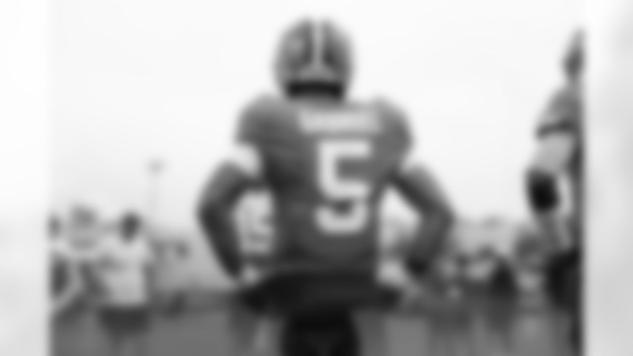 Quarterback Dillon Gabriel (5) during Day 16 of Training Camp at CrossCountry Mortgage Campus on August 20, 2025.