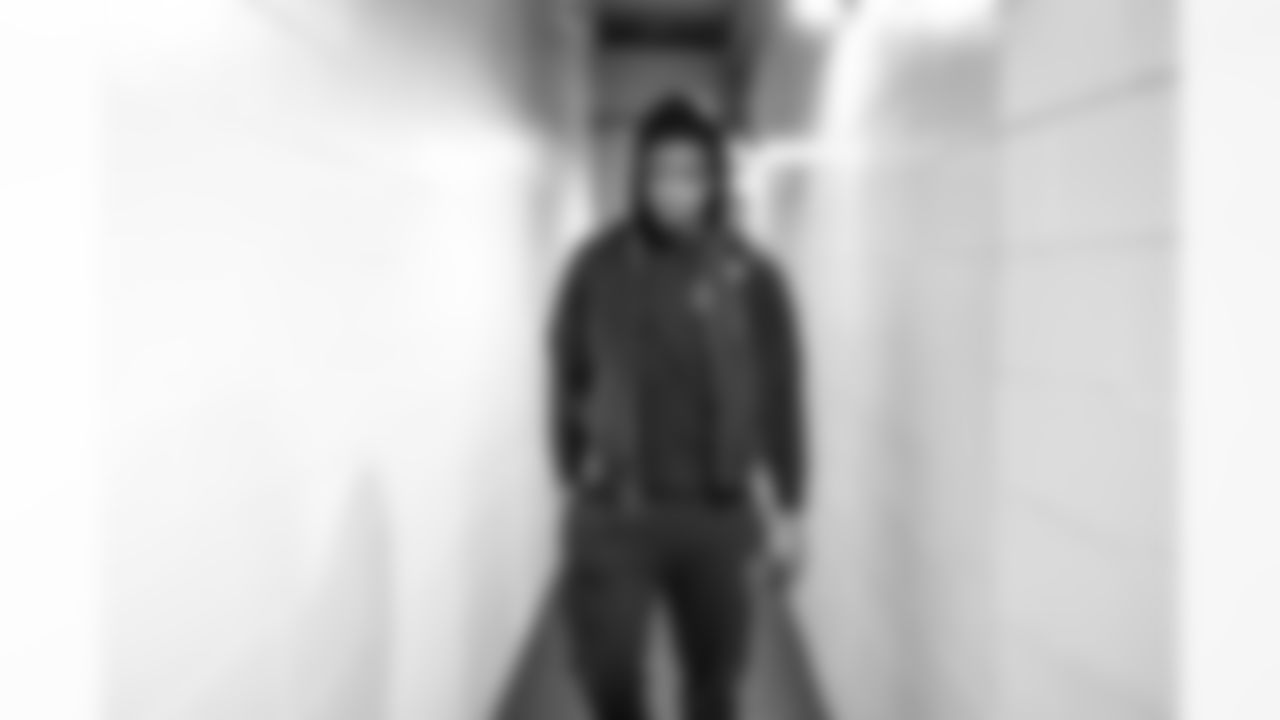 Defensive end Isaiah McGuire (57) before a NFL football game between the Cleveland Browns and Chicago Bears on December 14, 2025 at Soldier Field.