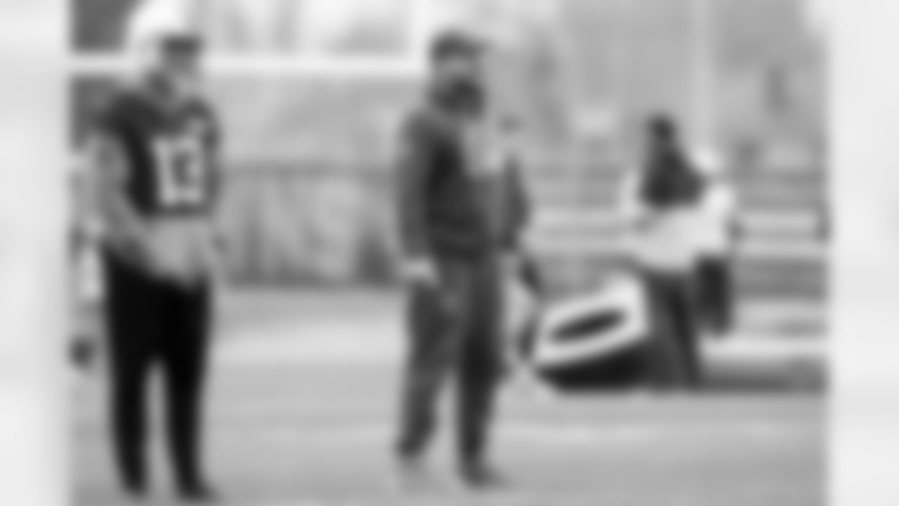 Assistant Special Teams Coach Kyle Hoke during practice at CrossCountry Mortgage Campus on November 20, 2025.