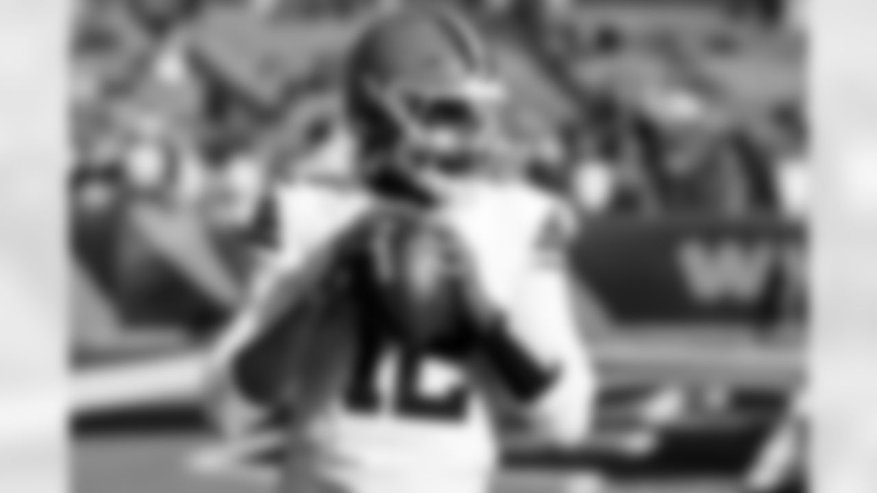 Quarterback Shedeur Sanders (12) before a NFL football game between the Cleveland Browns and Cincinnati Bengals on January 4, 2026 at Paycor Stadium.