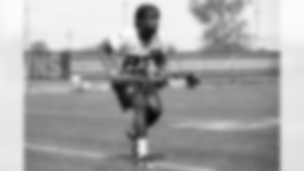 Safety Damontae Kazee (23) during fieldwork in Phase II of the offseason at CrossCountry Mortgage Campus on May 12, 2025.
