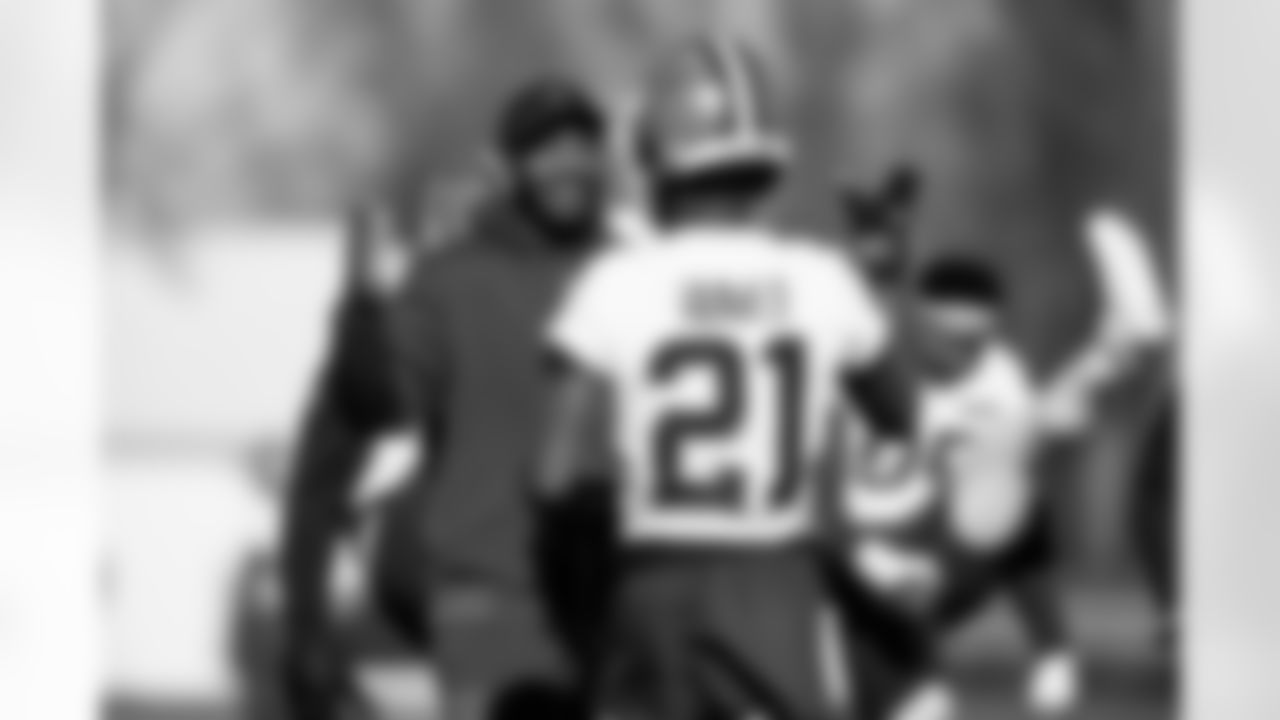 Tight ends Coach Christian Jones during practice at CrossCountry Mortgage Campus on November 13, 2025.