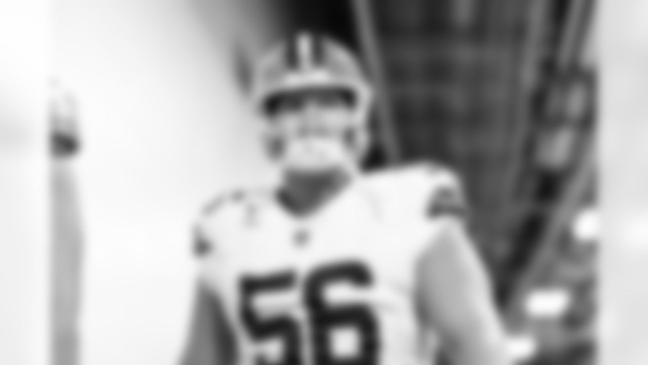 Center Luke Wypler (56) before a NFL football game between the Cleveland Browns and Pittsburgh Steelers on October 12, 2025 at Acrisure Stadium.