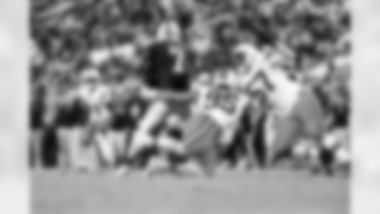 Defensive end Myles Garrett (95) and Defensive end Isaiah McGuire (57) during a NFL football game between the Cleveland Browns and Las Vegas Raiders on November 23, 2025 at Allegiant Stadium.