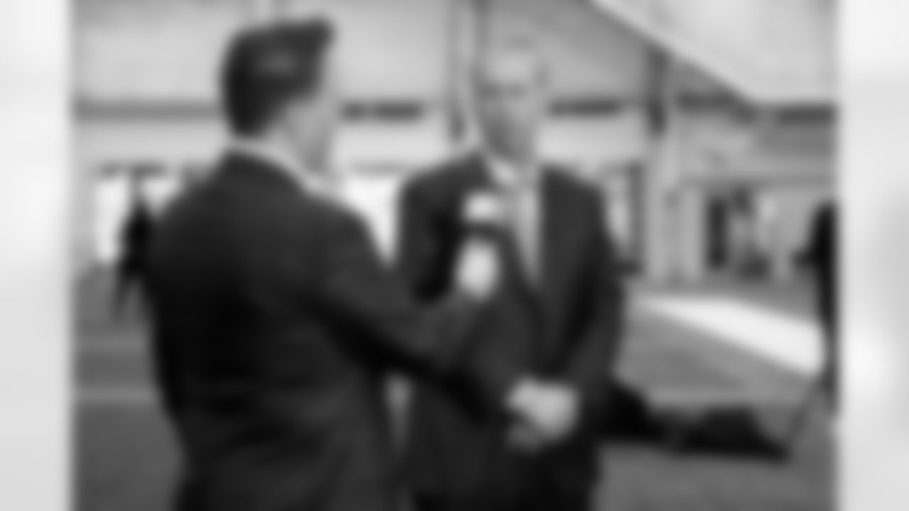 Head Coach Todd Monken speaks to the media after his introductory press conference at CrossCountry Mortgage Campus on February 3, 2026.