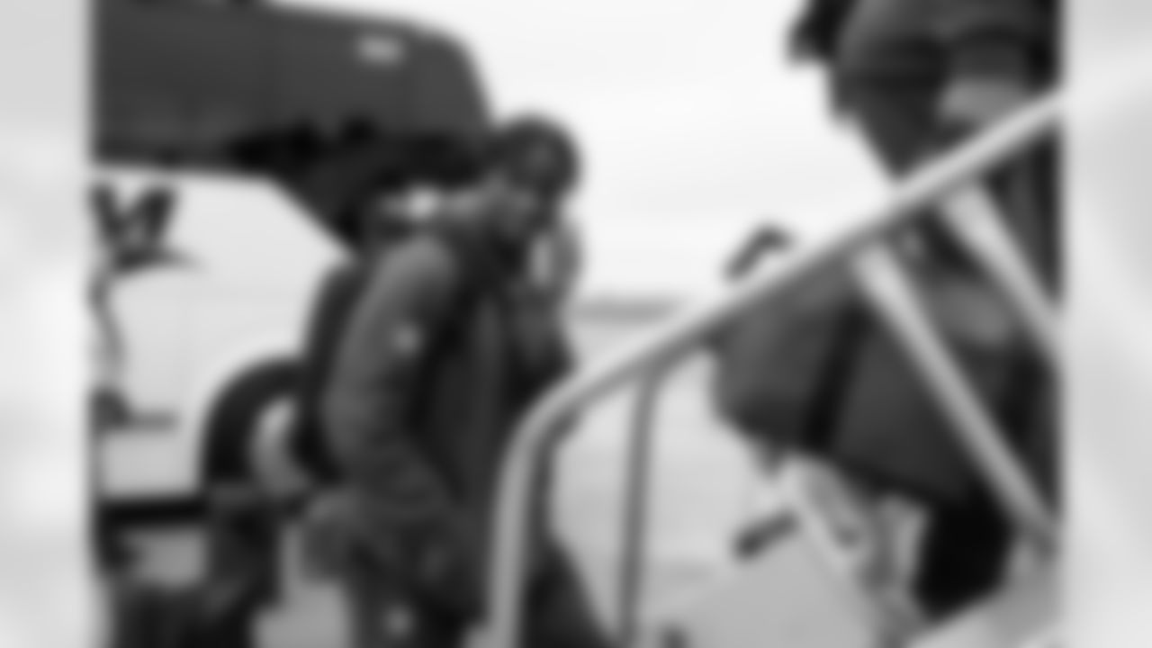 Cornerback Myles Harden (26) travels to New York on November 8, 2025.