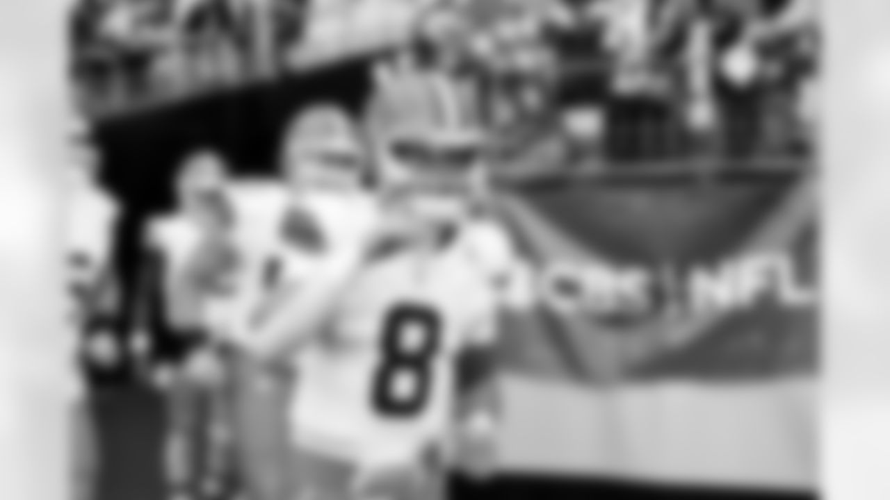 Quarterback Dillon Gabriel (8) before a NFL football game between the Cleveland Browns and Pittsburgh Steelers on October 12, 2025 at Acrisure Stadium.