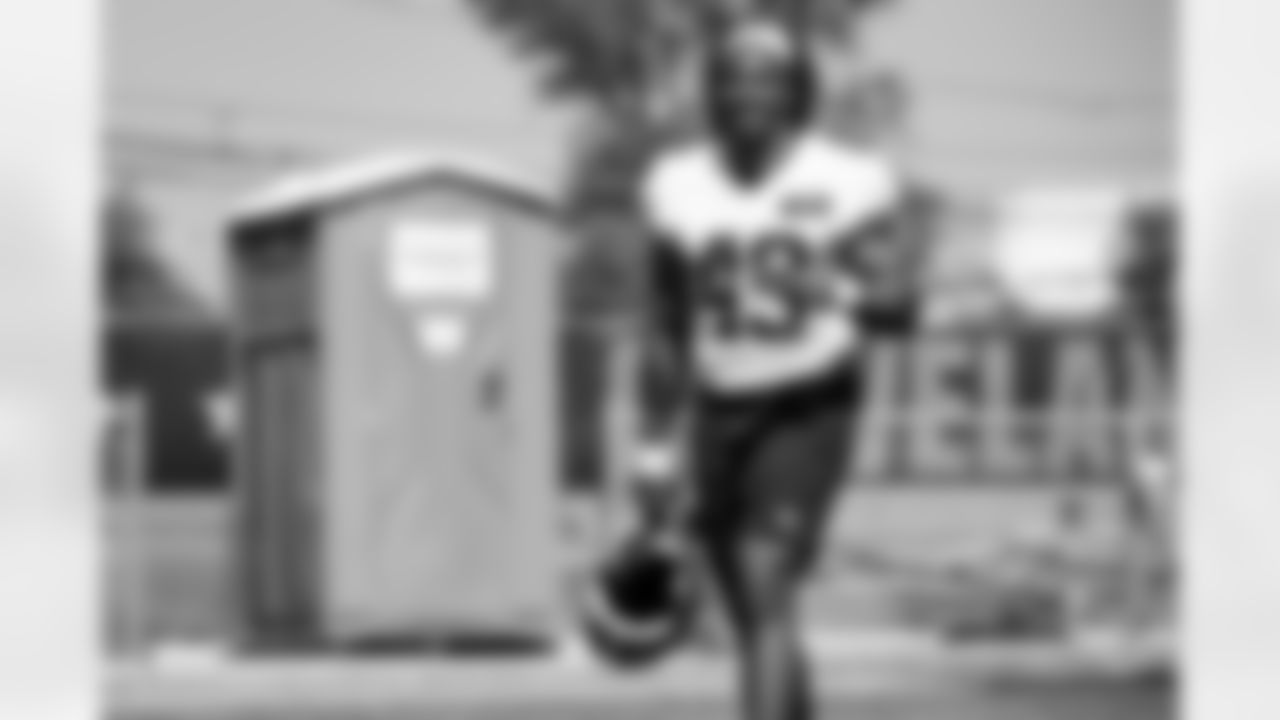 Running back Aidan Robbins (49) during OTA 1 at CrossCountry Mortgage Campus on May 21, 2024.