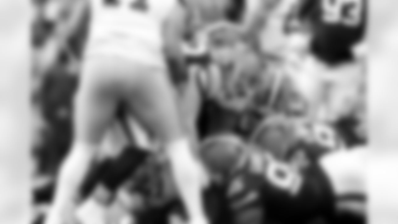 Defensive end Myles Garrett (95) during a NFL football game between the San Francisco 49ers and Cleveland Browns on November 30, 2025 at Huntington Bank Field.