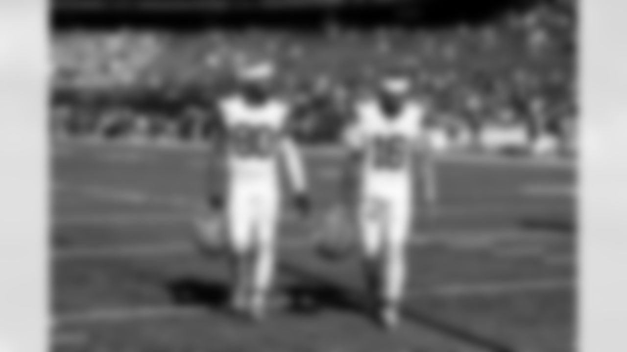 Wide receiver Jamari Thrash (80) and Wide receiver Isaiah Bond (16) before a NFL football game between the Cleveland Browns and New England Patriots on October 26, 2025 at Gillette Stadium.