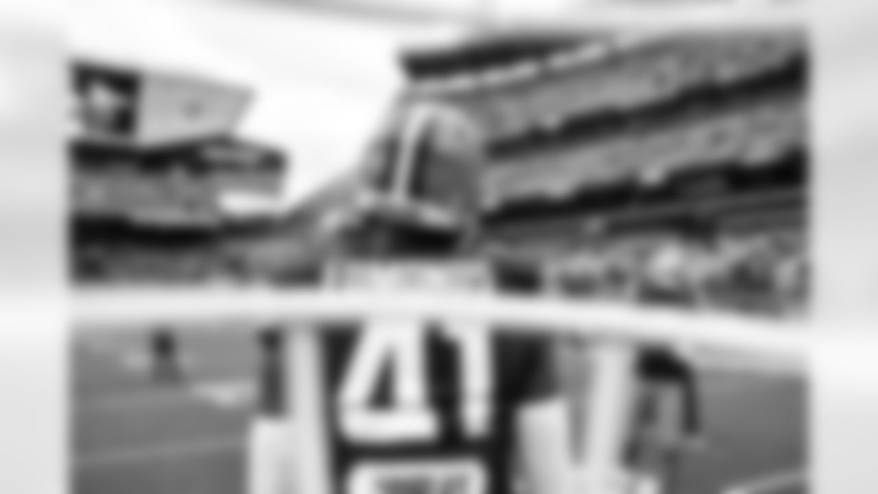 Safety Christopher Edmonds (41) before a NFL football game between the Baltimore Ravens and Cleveland Browns on November 16, 2025 at Huntington Bank Field.