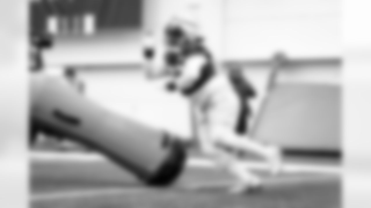 Defensive end Sam Kamara (92) during practice at CrossCountry Mortgage Campus on December 12, 2024.