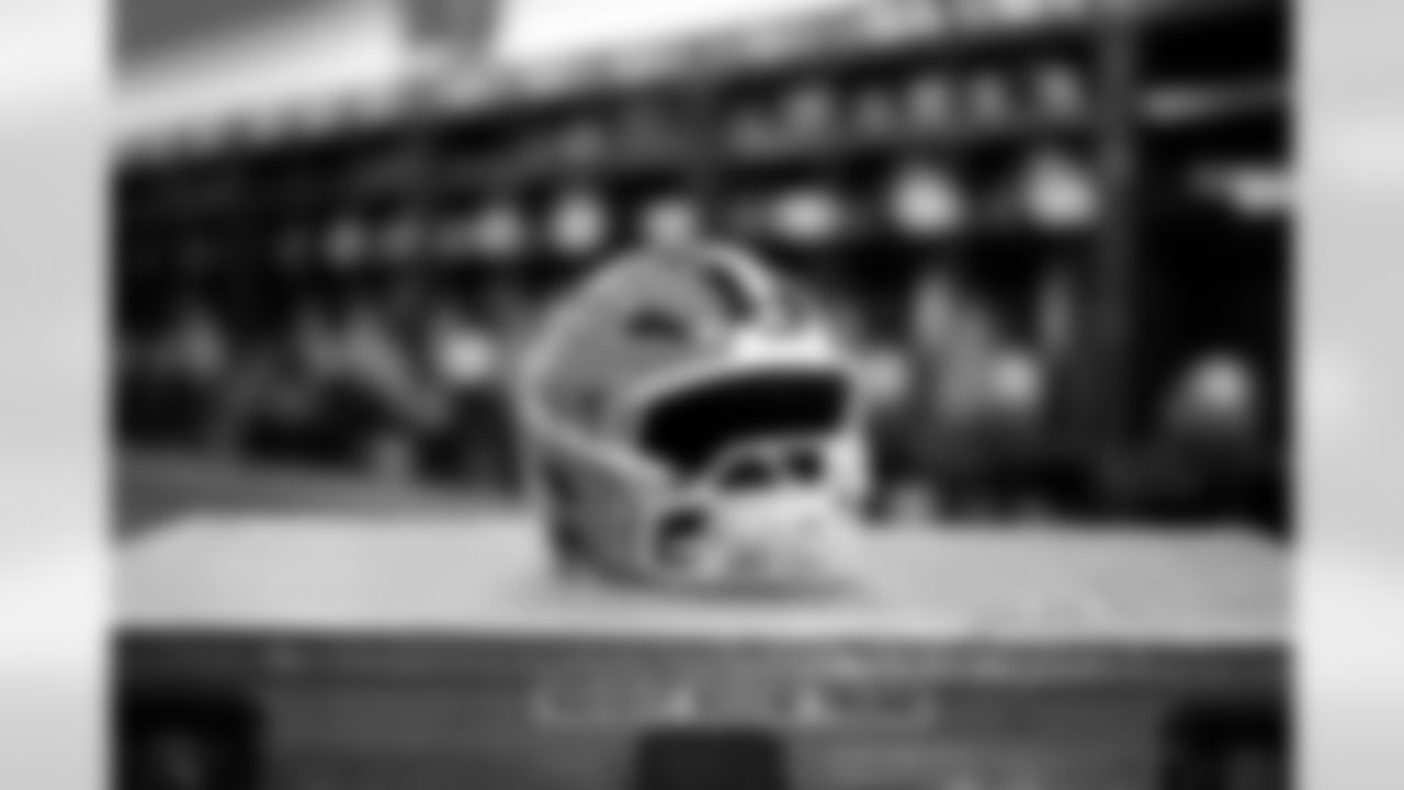 The locker room before a NFL football game between the Baltimore Ravens and Cleveland Browns on November 16, 2025 at Huntington Bank Field.