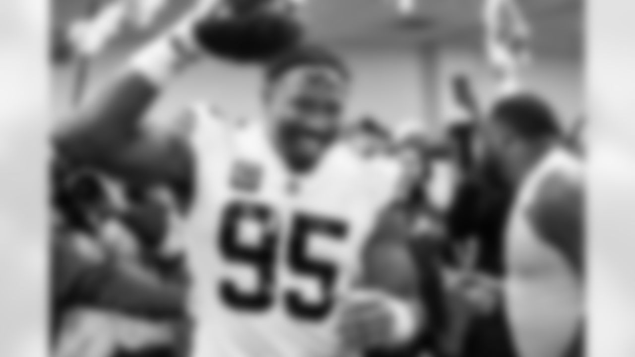 Defensive end Myles Garrett (95) after a NFL football game between the Cleveland Browns and Cincinnati Bengals on January 4, 2026 at Paycor Stadium. The Browns won 20-18.