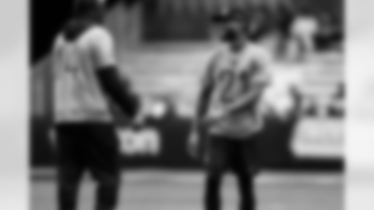 Cornerback Denzel Ward (21) during the first AFC Pro Bowl Practice at the Moscone Center in San Francisco on February 1, 2026.