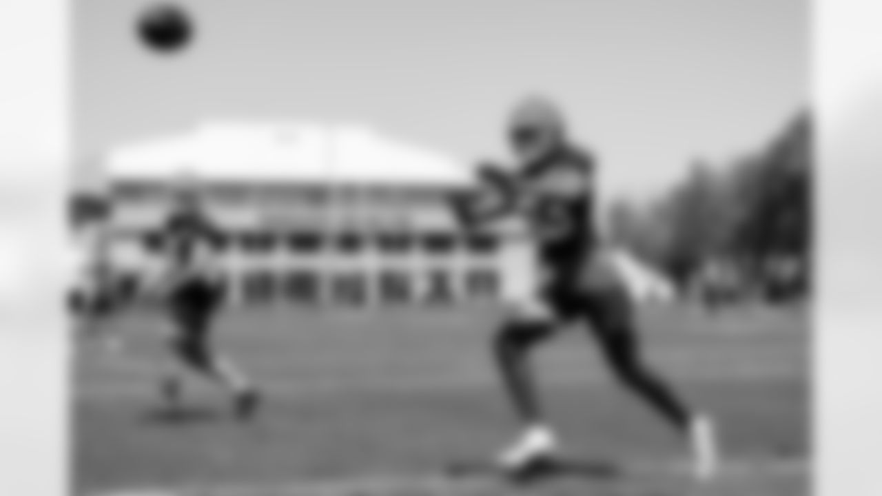 Wide receiver Ja'seem Reed (83) during fieldwork on the second day of Rookie Minicamp at CrossCountry Mortgage Campus on May 10, 2025.