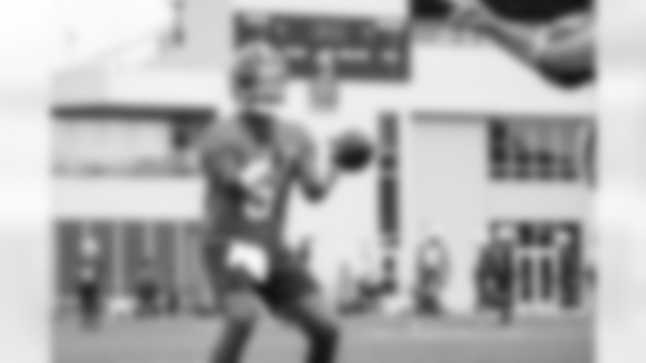 Quarterback Jameis Winston (5) during practice at CrossCountry Mortgage Campus on August 29, 2024.