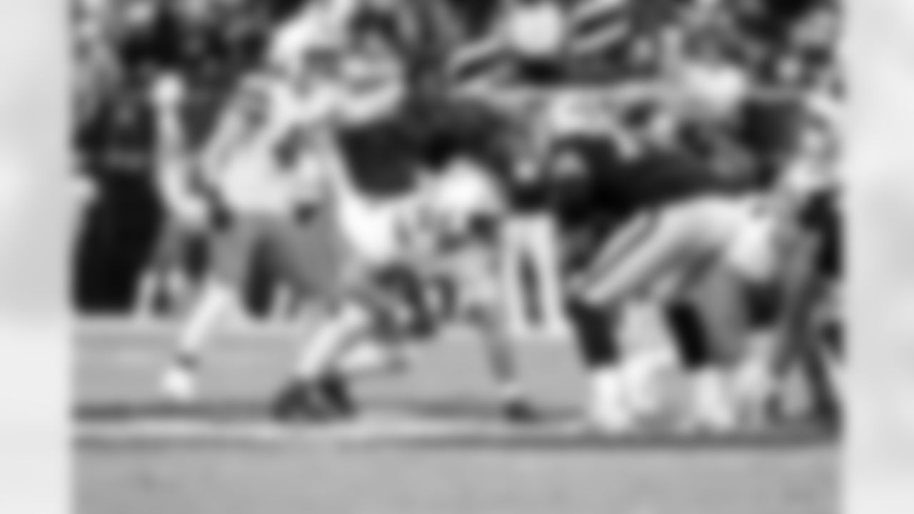 Linebacker Carson Schwesinger (49) and Defensive tackle Mason Graham (94) during a NFL football game between the Cleveland Browns and Las Vegas Raiders on November 23, 2025 at Allegiant Stadium.