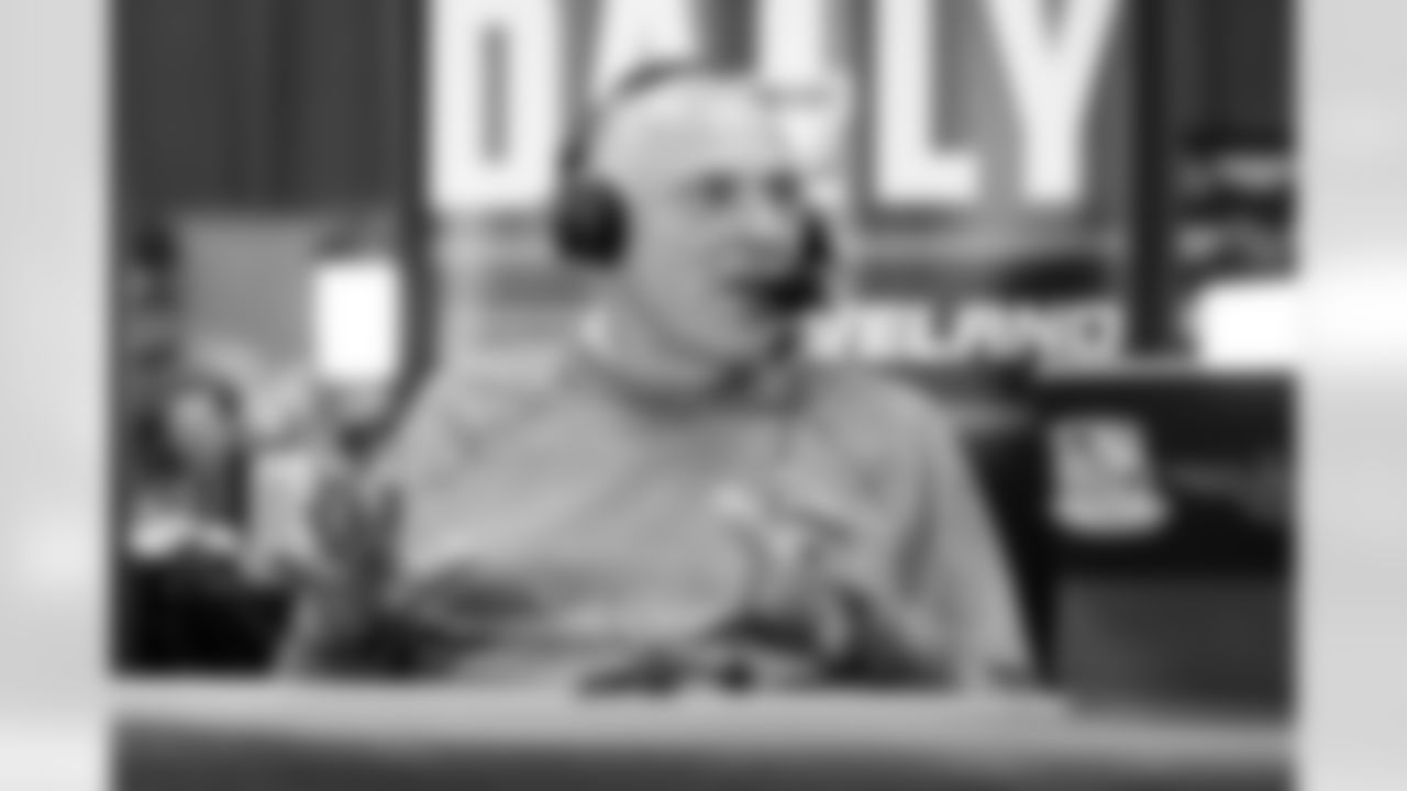 "The Godfather" Vic Carucci on Cleveland Browns Daily on location at the 2026 NFL Combine on February 24, 2026 in Indianapolis, Indiana.