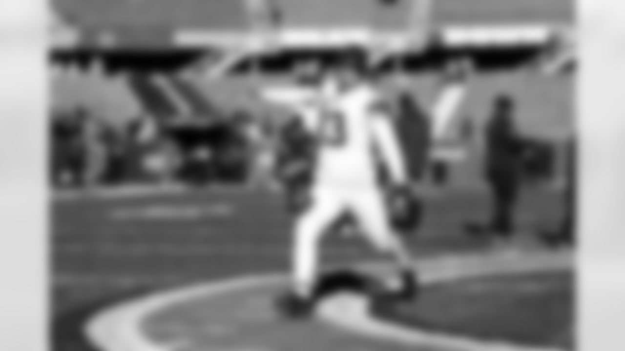 Punter Corey Bojorquez (13) before a NFL football game between the Cleveland Browns and Chicago Bears on December 14, 2025 at Soldier Field.