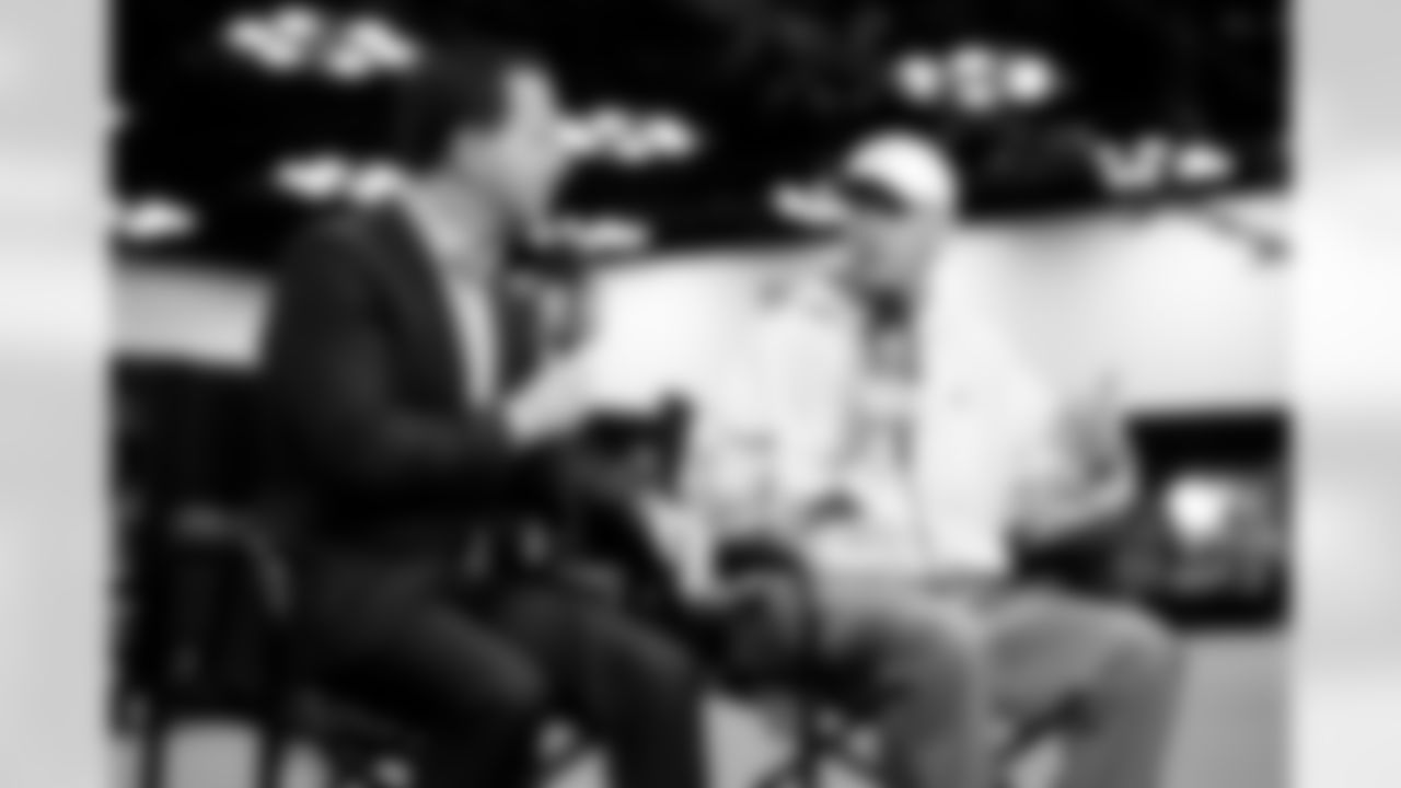 Head Coach Todd Monken speaks to the media at the 2026 NFL Combine on February 25, 2026 in Indianapolis, Indiana.