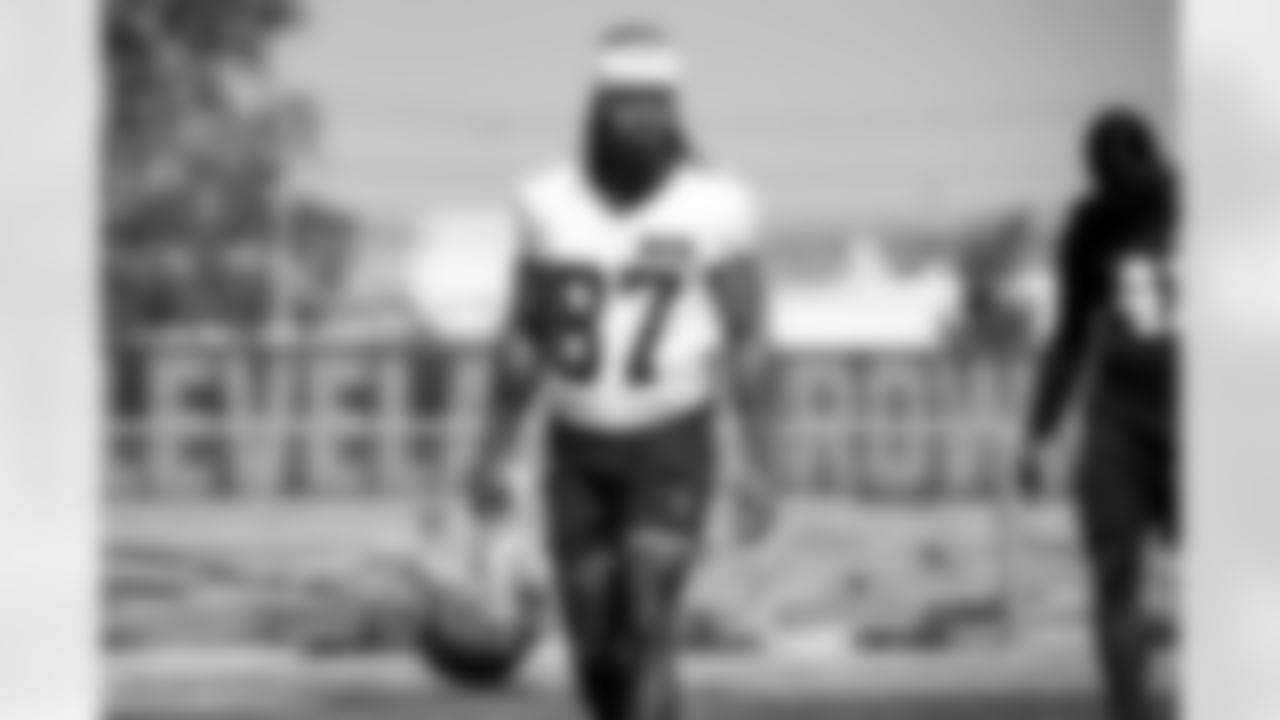 Wide receiver Ahmarean Brown (87) during OTA 1 at CrossCountry Mortgage Campus on May 21, 2024.
