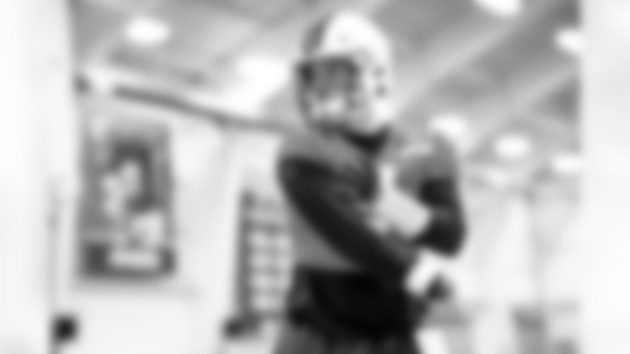 Quarterback Bailey Zappe (2) during practice at CrossCountry Mortgage Campus on December 18, 2024.