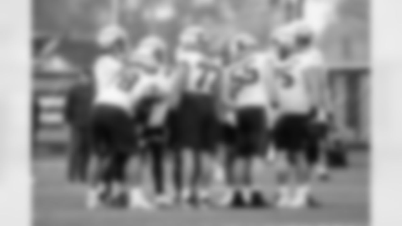 The offense during Day 17 of Training Camp at CrossCountry Mortgage Campus on August 21, 2025.